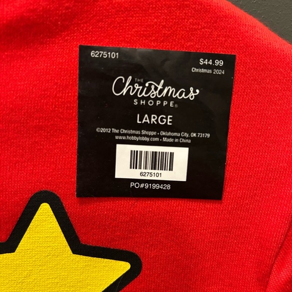 Hello Kitty Red Merry & Bright Sweatshirt adult large Christmasy - Picture 4 of 7